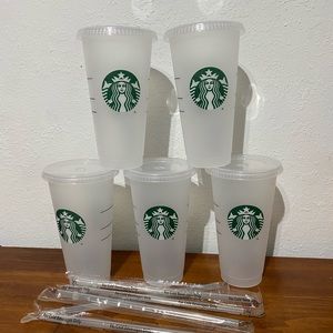 starbucks cold cups with straws